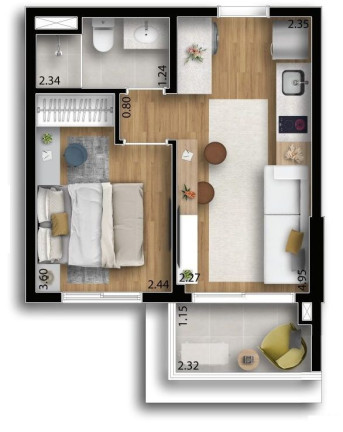 Imagem Apartamento com 2 Quartos à Venda, 44 m² em Centro - Osasco Imagem Apartamento com 2 Quartos à Venda, 44 m² em Centro - Osasco