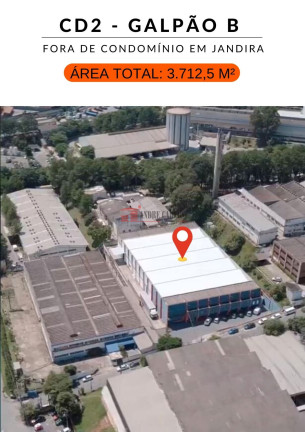 Imagem Imóvel Comercial para Alugar, 3.712 m² em Jardim Alvorada - Jandira