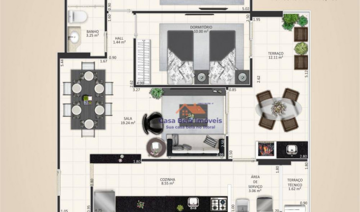 Imagem Apartamento com 3 Quartos à Venda, 106 m² em Aviação - Praia Grande Imagem Apartamento com 3 Quartos à Venda, 106 m² em Aviação - Praia Grande
