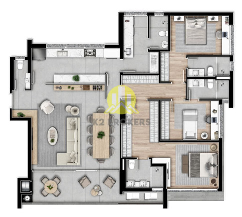Imagem Apartamento com 3 Quartos à Venda, 159 m² em Batel - Curitiba Imagem Apartamento com 3 Quartos à Venda, 159 m² em Batel - Curitiba