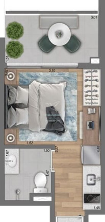Imagem Studio com 1 Quarto à Venda, 20 m² em Paraíso - São Paulo Imagem Studio com 1 Quarto à Venda, 20 m² em Paraíso - São Paulo