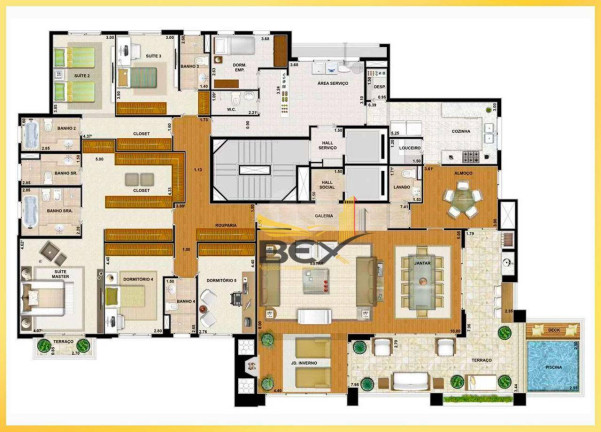 Imagem Apartamento com 4 Quartos à Venda ou Locação, 367 m² em Tamboré - Barueri