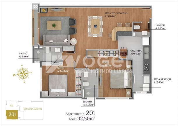 Imagem Apartamento com 2 Quartos à Venda, 74 m² em Centro - Gramado