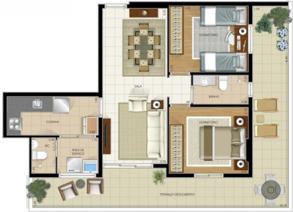 Imagem Apartamento com 2 Quartos à Venda, 83 m² em José Menino - Santos Imagem Apartamento com 2 Quartos à Venda, 83 m² em José Menino - Santos