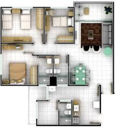 Imagem Apartamento com 3 Quartos à Venda, 78 m² em Monte Castelo