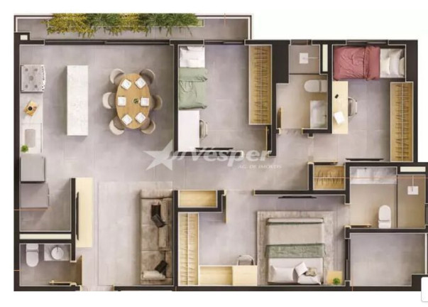 Imagem Apartamento com 3 Quartos à Venda, 90 m² em Setor Pedro Ludovico - Goiânia Imagem Apartamento com 3 Quartos à Venda, 90 m² em Setor Pedro Ludovico - Goiânia