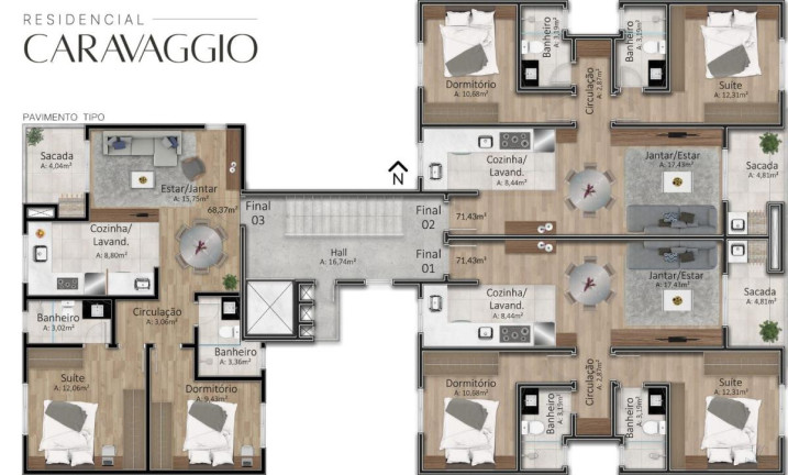Imagem Apartamento com 2 Quartos à Venda,  em Santa Lúcia - Caxias Do Sul
