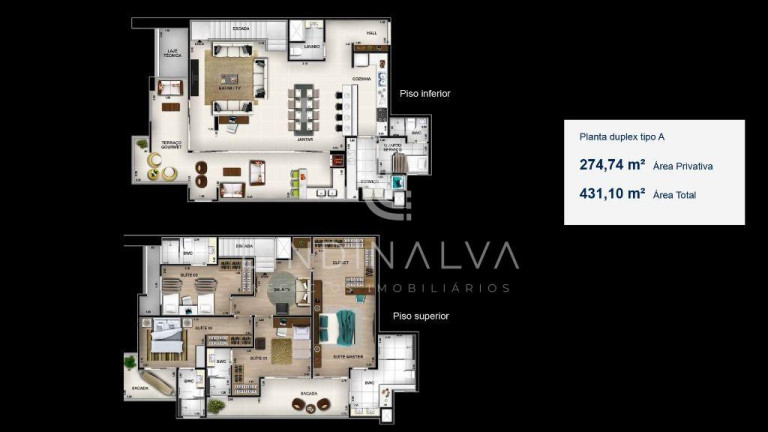 Apartamento com 4 Quartos à Venda, 289 m² em Maracanã - Foz Do Iguacu