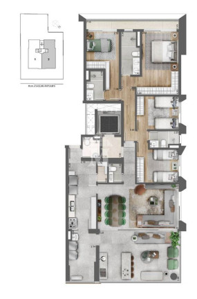 Apartamento com 3 Quartos à Venda, 180 m² em Pinheiros - São Paulo