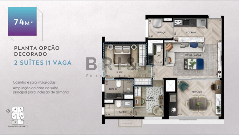 Imagem Apartamento com 2 Quartos à Venda, 74 m² em Jardim Das Acacias - São Paulo Imagem Apartamento com 2 Quartos à Venda, 74 m² em Jardim Das Acacias - São Paulo