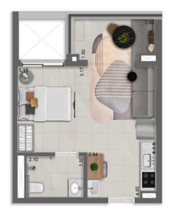 Imagem Apartamento com 1 Quarto à Venda, 30 m² em Alto Da Boa Vista - São Paulo