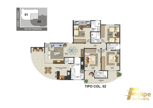 Imagem Imóvel com 4 Quartos à Venda, 135 m² em Praia Do Morro - Guarapari Imagem Imóvel com 4 Quartos à Venda, 135 m² em Praia Do Morro - Guarapari