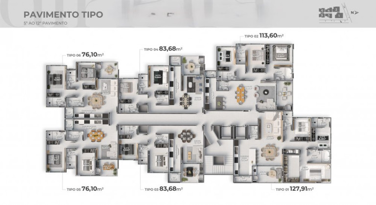Imagem Apartamento com 2 Quartos à Venda, 76 m² em Centro - Camboriú