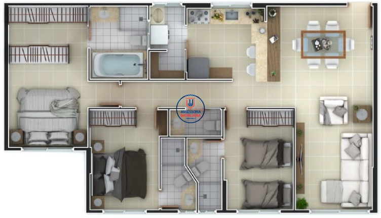 Imagem Apartamento com 3 Quartos para Alugar ou Temporada, 90 m² em Neópolis - Natal