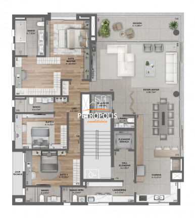 Imagem Apartamento com 3 Quartos à Venda, 253 m² em Exposição - Caxias Do Sul