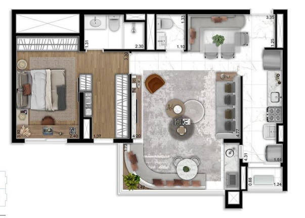 Imagem Apartamento com 2 Quartos à Venda, 48 m² em Vila Osasco - Osasco Imagem Apartamento com 2 Quartos à Venda, 48 m² em Vila Osasco - Osasco