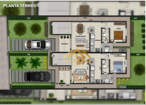 Imagem Imóvel com 3 Quartos à Venda, 100 m² em Coité - Eusébio Imagem Imóvel com 3 Quartos à Venda, 100 m² em Coité - Eusébio