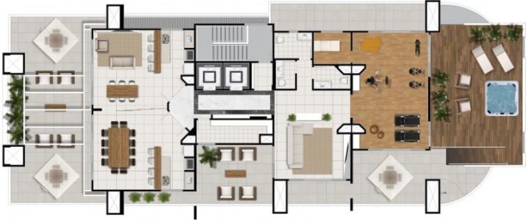 Imagem Apartamento com 1 Quarto à Venda, 39 m² em Rebouças - Curitiba Imagem Apartamento com 1 Quarto à Venda, 39 m² em Rebouças - Curitiba