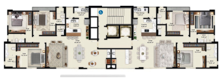 Imagem Apartamento com 3 Quartos à Venda, 123 m² em Castelo Branco - Itapema