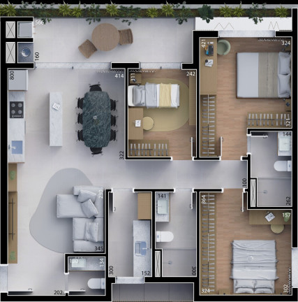 Imagem Cobertura com 3 Quartos à Venda, 240 m² em água Verde - Curitiba