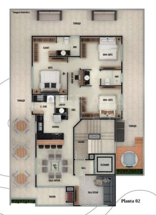 Imagem Apartamento com 3 Quartos à Venda, 98 m² em Gravatá - Navegantes Imagem Apartamento com 3 Quartos à Venda, 98 m² em Gravatá - Navegantes