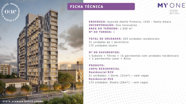 Imagem Apartamento com 1 Quarto à Venda, 30 m² em Santo Amaro - São Paulo