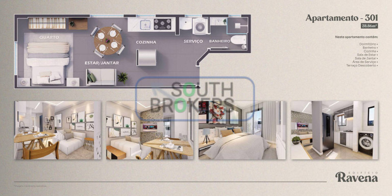 Imagem Apartamento com 2 Quartos à Venda, 27 m² em Hauer - Curitiba