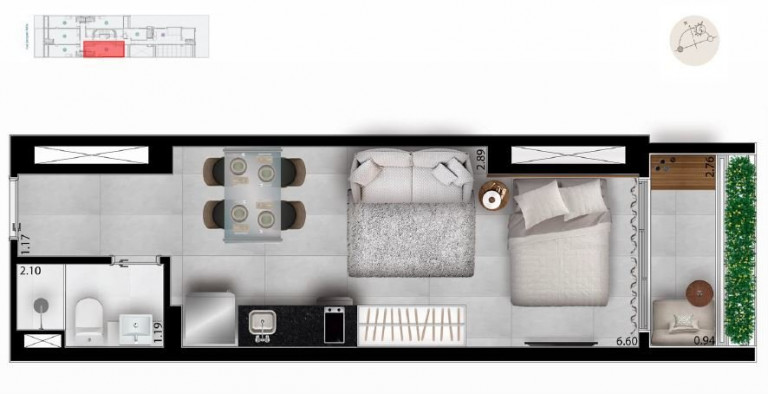Imagem Apartamento com 1 Quarto à Venda, 75 m² em Vila Nova Conceição - São Paulo