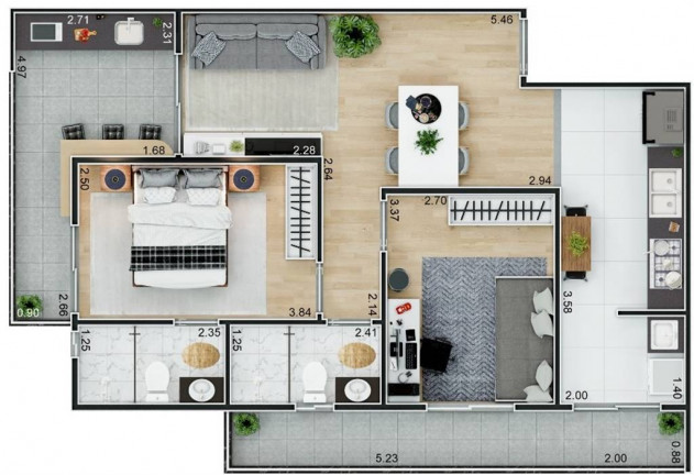 Imagem Apartamento com 2 Quartos à Venda, 77 m² em Forte - Praia Grande Imagem Apartamento com 2 Quartos à Venda, 77 m² em Forte - Praia Grande