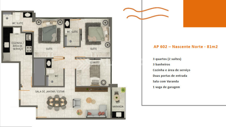 Imagem Apartamento com 2 Quartos à Venda, 53 m² em Monte Castelo - Cabedelo Imagem Apartamento com 2 Quartos à Venda, 53 m² em Monte Castelo - Cabedelo