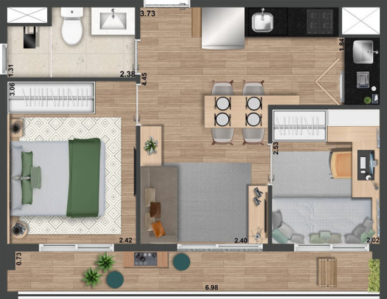 Imagem Apartamento com 1 Quarto à Venda, 39 m² em Perdizes - São Paulo Imagem Apartamento com 1 Quarto à Venda, 39 m² em Perdizes - São Paulo