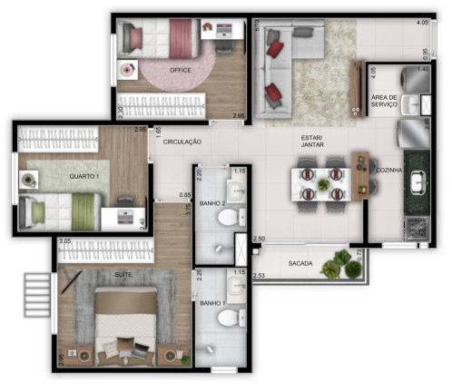 Imagem Apartamento com 2 Quartos à Venda, 43 m² em Residencial Eldorado - Goiânia Imagem Apartamento com 2 Quartos à Venda, 43 m² em Residencial Eldorado - Goiânia