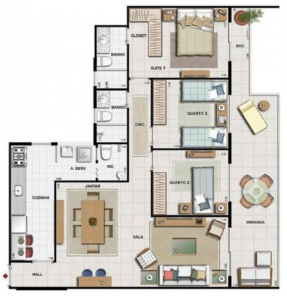 Imagem Imóvel com 3 Quartos à Venda, 155 m² em Recreio Dos Bandeirantes - Rio De Janeiro