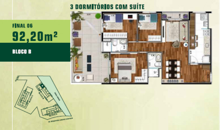 Imagem Apartamento com 1 Quarto à Venda, 57 m² em Jardim Tupanci - Barueri