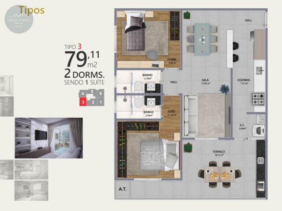 Imagem Imóvel com 2 Quartos à Venda, 101 m² em Canto Do Forte - Praia Grande