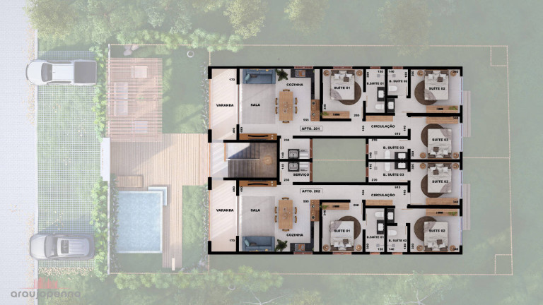 Casa com 3 Quartos à Venda, 103 m² em Taipú De Fora - Marau