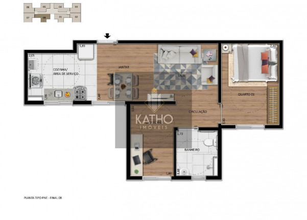 Imagem Apartamento com 2 Quartos à Venda, 43 m² em Milionários (barreiro) - Belo Horizonte Imagem Apartamento com 2 Quartos à Venda, 43 m² em Milionários (barreiro) - Belo Horizonte