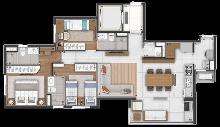 Imagem Apartamento com 3 Quartos à Venda, 98 m² em Taquaral - Campinas Imagem Apartamento com 3 Quartos à Venda, 98 m² em Taquaral - Campinas