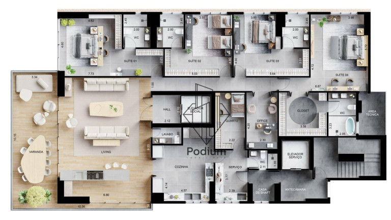 Imagem Apartamento com 4 Quartos à Venda, 353 m² em Altiplano Cabo Branco - João Pessoa Imagem Apartamento com 4 Quartos à Venda, 353 m² em Altiplano Cabo Branco - João Pessoa