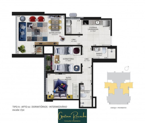 Imagem Apartamento com 1 Quarto à Venda, 49 m² em Predial - Torres