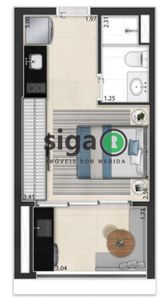 Imagem Apartamento com 1 Quarto à Venda, 26 m² em Vila Madalena - São Paulo