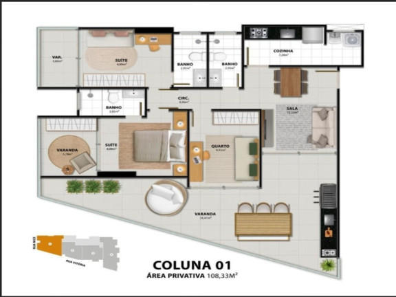Imagem Apartamento com 3 Quartos à Venda, 85 m² em Praia Do Morro - Guarapari Imagem Apartamento com 3 Quartos à Venda, 85 m² em Praia Do Morro - Guarapari