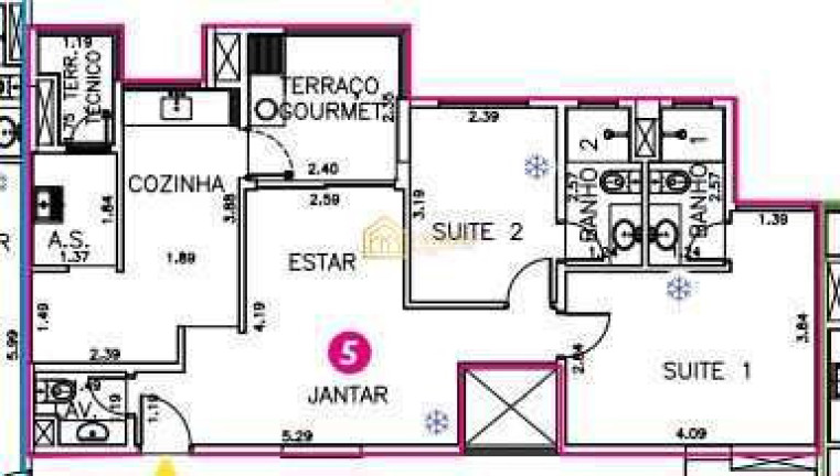 Imagem Apartamento com 3 Quartos à Venda, 93 m² em Vila Guiomar - Santo André