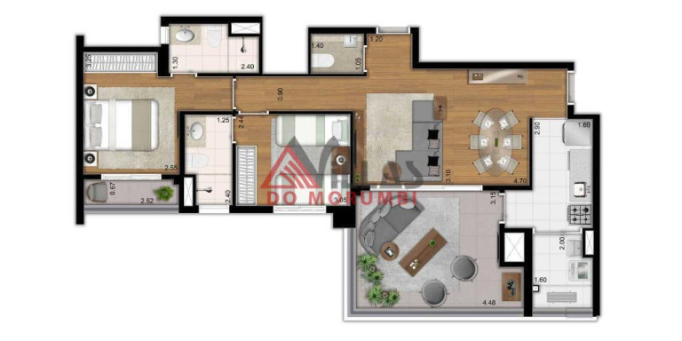 Imagem Apartamento com 3 Quartos à Venda, 81 m² em Vila Olímpia - São Paulo