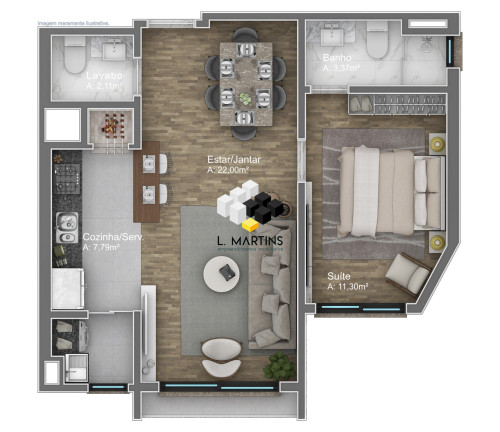 Imagem Apartamento com 2 Quartos à Venda, 78 m² em Avenida Central - Gramado Imagem Apartamento com 2 Quartos à Venda, 78 m² em Avenida Central - Gramado