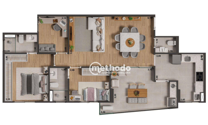 Imagem Apartamento com 4 Quartos à Venda, 80 m² em Morumbi - Paulínia Imagem Apartamento com 4 Quartos à Venda, 80 m² em Morumbi - Paulínia