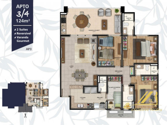 Imagem Apartamento com 3 Quartos à Venda, 68 m² em Palame - Esplanada