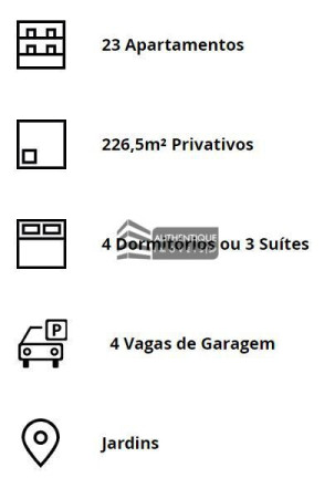 Imagem Apartamento com 4 Quartos à Venda, 226 m² em Jardins - São Paulo Imagem Apartamento com 4 Quartos à Venda, 226 m² em Jardins - São Paulo