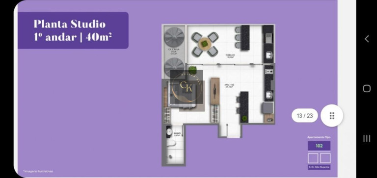 Imagem Apartamento com 1 Quarto à Venda, 23 m² em Ingá - Niterói