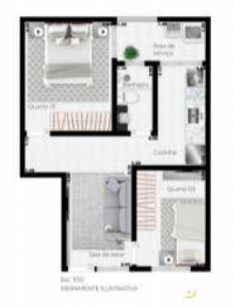 Imagem Apartamento com 2 Quartos à Venda, 41 m² em Jardim São Nicolau - São Paulo Imagem Apartamento com 2 Quartos à Venda, 41 m² em Jardim São Nicolau - São Paulo
